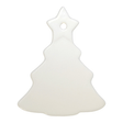 HPN SubliCraft 4" Christmas Tree Sublimation Ceramic Ornament with Hole - 100 per Case - HeatPressNation