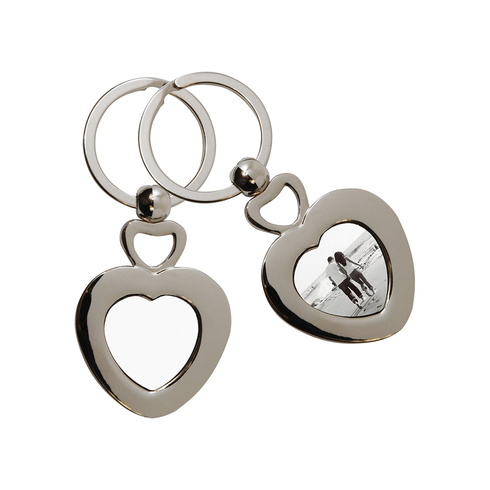 HPN SubliCraft Double Heart Sublimation Key Ring - 20 per Case - HeatPressNation
