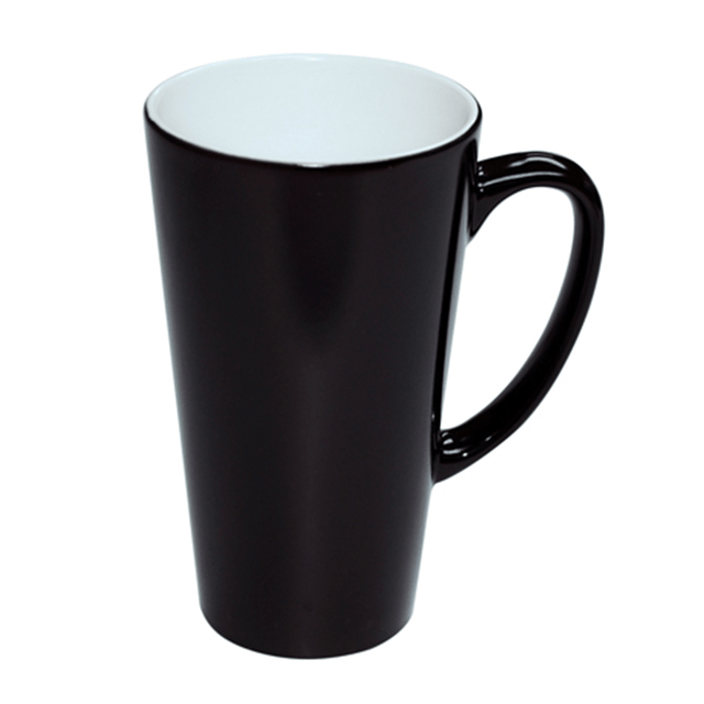 HPN SubliCraft 17 oz. Glossy Color Changing Ceramic Sublimation Latte Mug - 36 per Case - HeatPressNation