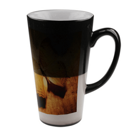 HPN SubliCraft 17 oz. Glossy Color Changing Ceramic Sublimation Latte Mug - 12 per Case - HeatPressNation