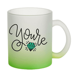 HPN SubliCraft 11 oz. Color Gradient Sublimation Glass Mug - 12 per case - HeatPressNation