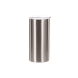 HPN SubliCraft 12 oz. Silver Stainless Steel Sublimation Lowball Tumbler - HeatPressNation