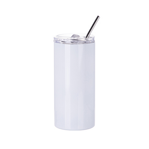 INNOSUB Sublimation Tumbler Cup Blank Glitter White Stainless Steel with  Straw 20 OZ USA