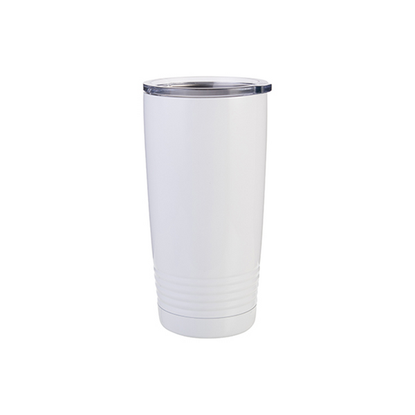 Sublimation Blank 20oz White Stainless Steel Sublimation Tumbler with –  Laser Reproductions Inc.