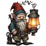 Gnome with Lamp Design - HeatPressNation