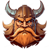 Detailed Warrior Viking Design - HeatPressNation