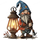 Gnome near Lamp Design - HeatPressNation