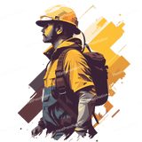 Splatter Construction Yellow Design - HeatPressNation
