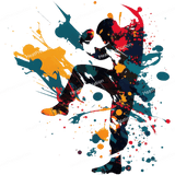 Splatter Kickboxing Design - HeatPressNation