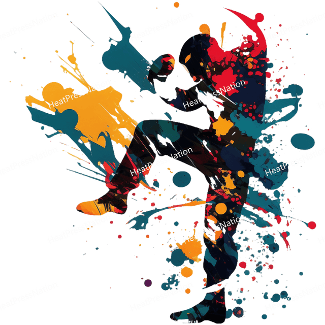 Splatter Kickboxing Design - HeatPressNation