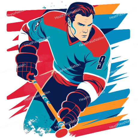 Splatter Hockey Design - HeatPressNation