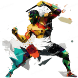 Splatter Fighting Design - HeatPressNation