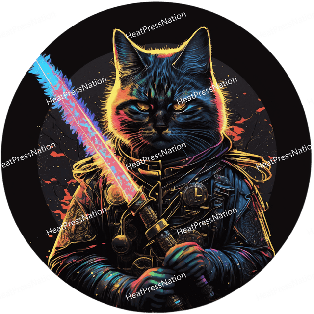 Front Cat Fighter Design - HeatPressNation