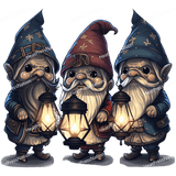 Gnomes with Laterns Design - HeatPressNation