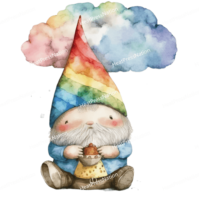 Gnome Rainbow Design - HeatPressNation