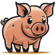Cartoon Pig Design - HeatPressNation
