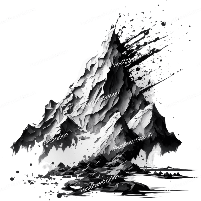 Monochrome Mountain Design