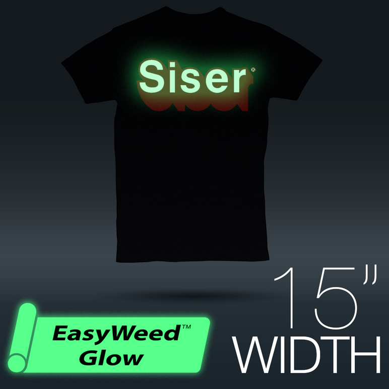 Siser Easy Glow HTV - Neon Orange (Glow In The Dark Iron On Vinyl) –