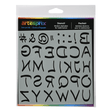 Artesprix Sublimation Marker Stencil - Modern Alphabet - 6" x 6" - HeatPressNation