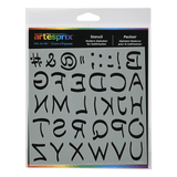 Artesprix Sublimation Marker Stencil - Modern Alphabet - 6" x 6" - HeatPressNation