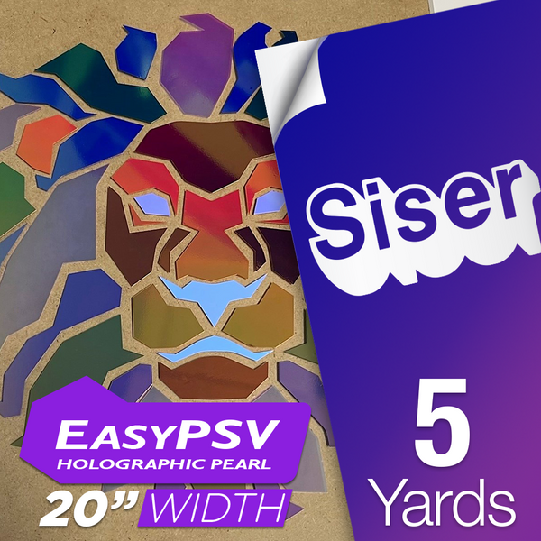 Siser EasyPSV Holographic Pearl Removable Adhesive Sticker Vinyl - 20 x 5  Yards