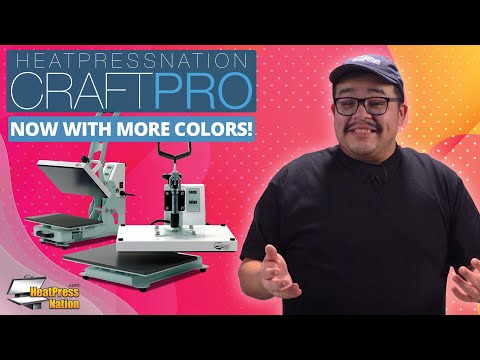 HPN CraftPro 13" x 9" Clamshell Heat Press : Pink
