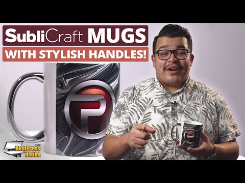 HPN SubliCraft 11 oz. Plated Handle Sublimation Ceramic Mug - 12 per case