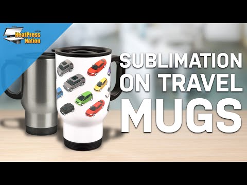 HPN SubliCraft 14 oz. Sublimation Stainless Steel Travel Mug - 24 per Case