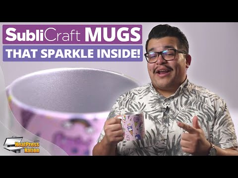 HPN SubliCraft 11 oz. Inner Sparkle Sublimation Ceramic Mug - 36 per case