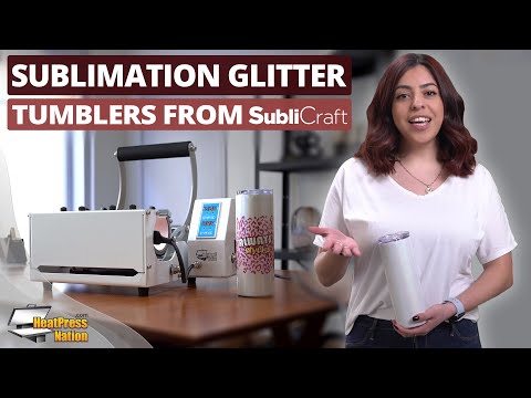 HPN SubliCraft 20 oz. Glitter Silver Sublimation Stainless Steel Skinny Tumbler with Straw