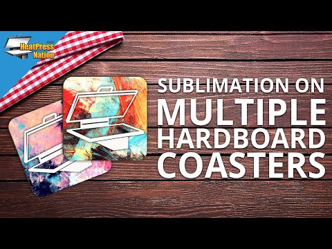 3.7 Square Sublimation Coasters by Make Market®, 4ct.