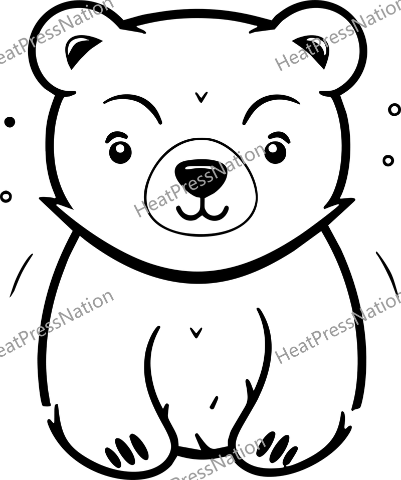 Smiling Bear Vector Design