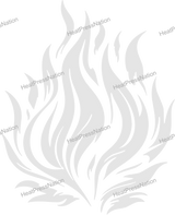 Large Flame Vector Design - HeatPressNation