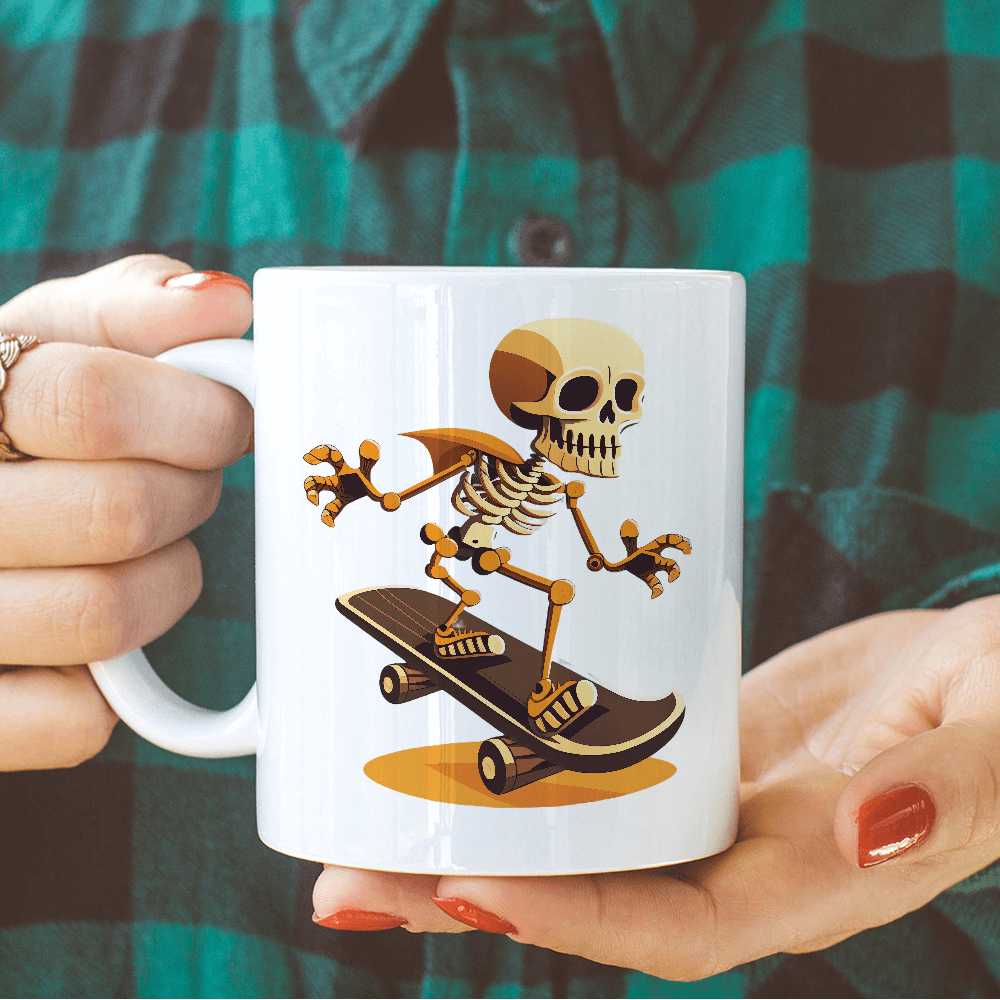 Skateboarding Skeleton Design - HeatPressNation