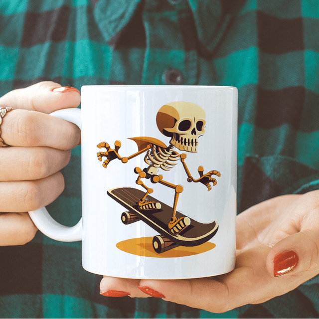 Skateboarding Skeleton Design - HeatPressNation