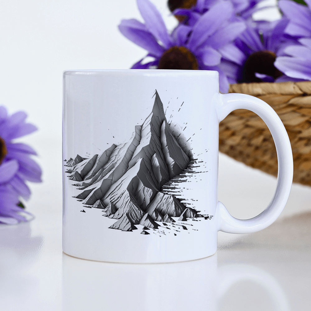 Grayscale Mountain Design - HeatPressNation