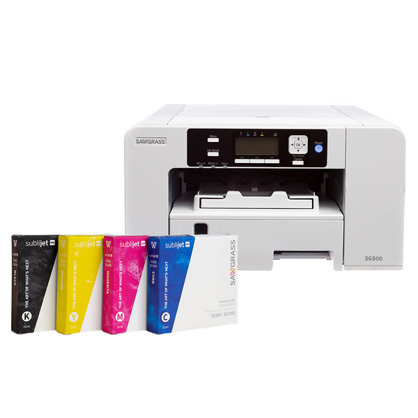 Sawgrass SG500 Sublimation Printer with SubliJet UHD Standard Installation Kit for Dye Sublimation Blank Printing. Includes Sublimation Ink, Samples