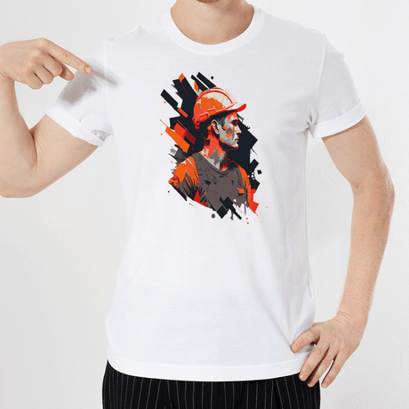 Splatter Construction Red Design - HeatPressNation