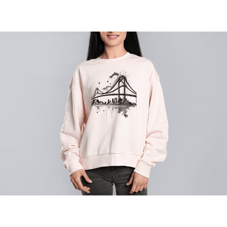 Monochrome Long Bridge Design - HeatPressNation