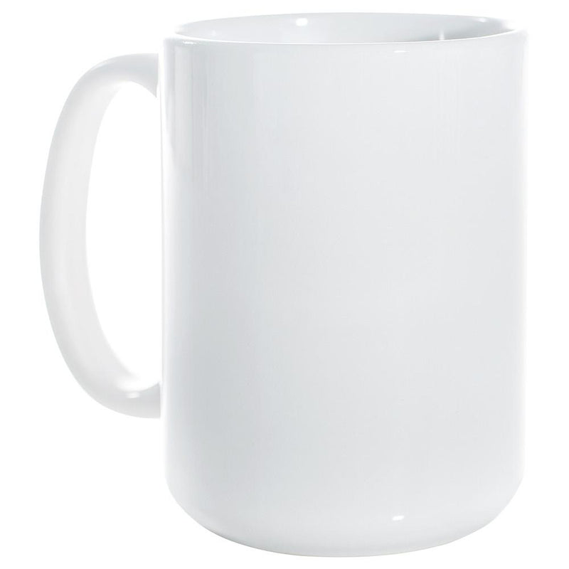 15 oz Ceramic Mug - Black with decal white patch - 3.7 x 7.9 – Blank Sublimation  Mugs