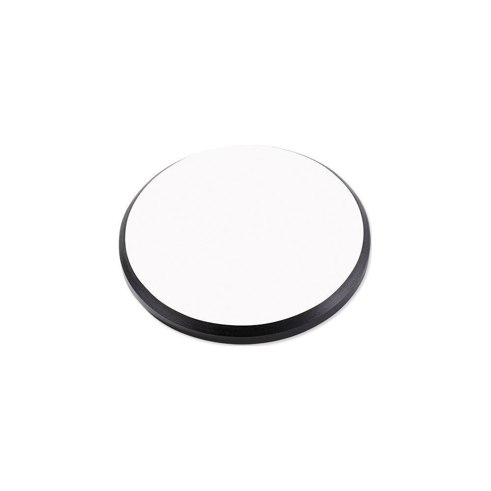 Unisub 8.125" Round Sublimation MDF Plaque with Black Edge - HeatPressNation