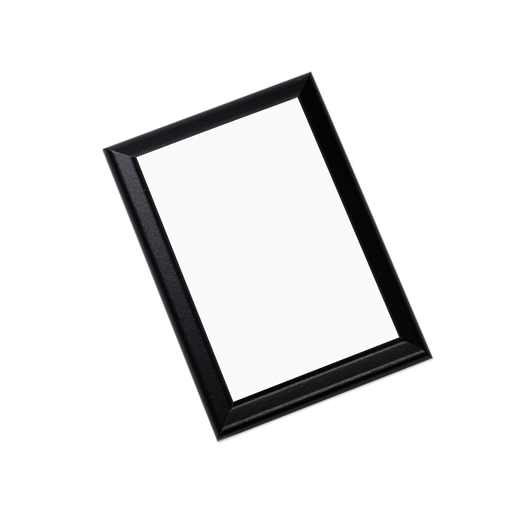 Unisub 6" x 8" Black Sublimation MDF Plaque with Ogee Edge - HeatPressNation